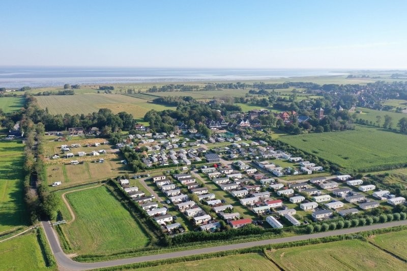 Camping den helder luftfoto
