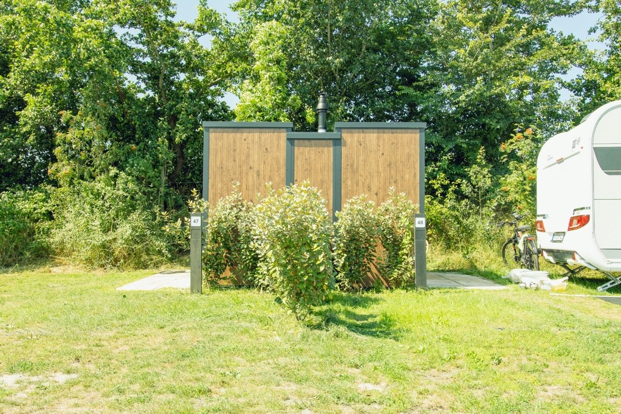 Kampeerplaats Prive sanitair