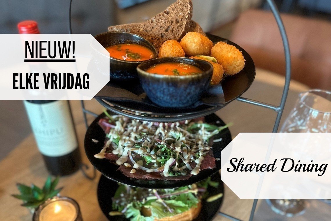 Shared dining camping waddenzee