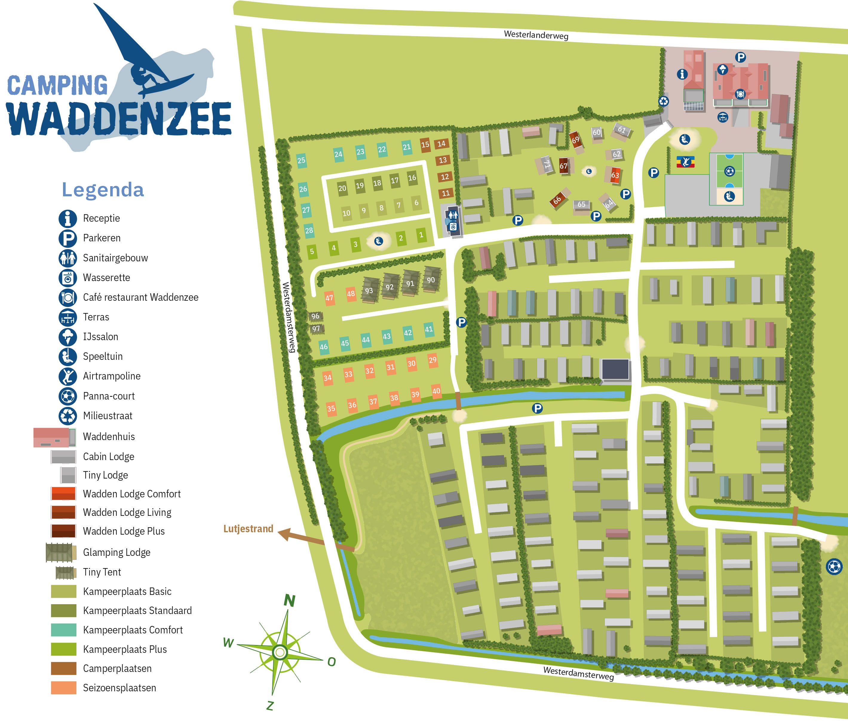 Plattegrond Camping Waddenzee